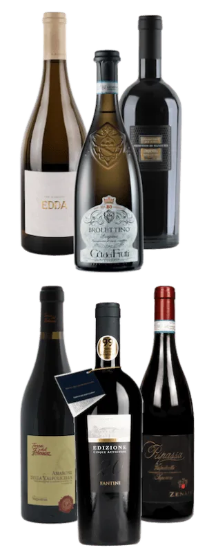 Proefpakket Italiaanse topwijnen op Vivino tussen € 15 - € 30