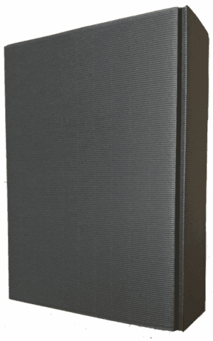 Kartonnen geschenkdoos voor 3 wijnflessen - zwart