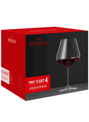 Spiegelau Definition Bourgogne wijnglazen 3 + 1 gratis actie