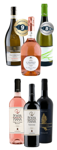Proefpakket 6 Italiaanse wijnen rood - wit - rosé